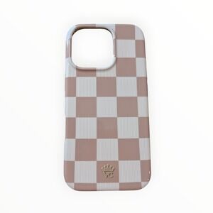 R8-OS Velvet Caviar‎ Magsafe Case for Apple iPhone 16 Pro - Checker Nude (Scuff)